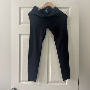 Denver Hayes Black Leggings with White Print